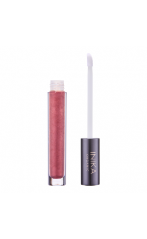 INIKA ORGANIC lūpų blizgis – Rosewood, 5 ml Dekoratyvinė kosmetika