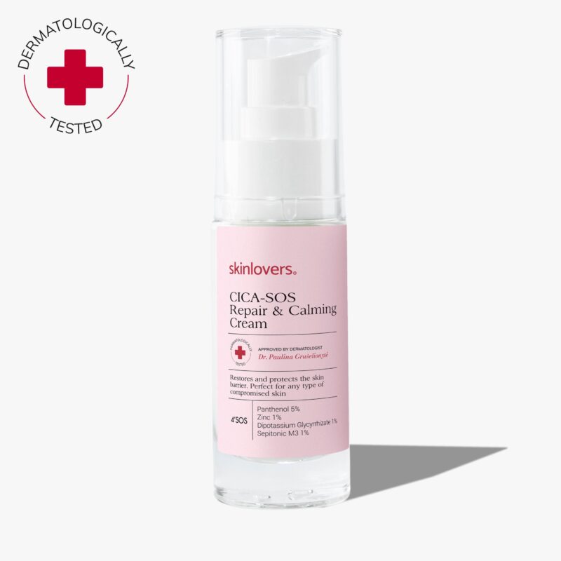 SKINLOVERS Cica / SOS Atkuriamasis – Raminantis Veido Kremas Kremai 5