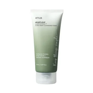 ANUA Heartleaf Quercetinol Pore Deep Cleansing Foam veido prausiklis, 150 ml Geliai