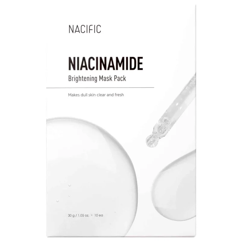 NACIFIC Niacinamide Brightening Mask šviesinanti lakštinė veido kaukė su niacinamidu, 30 g. Kaukės 5