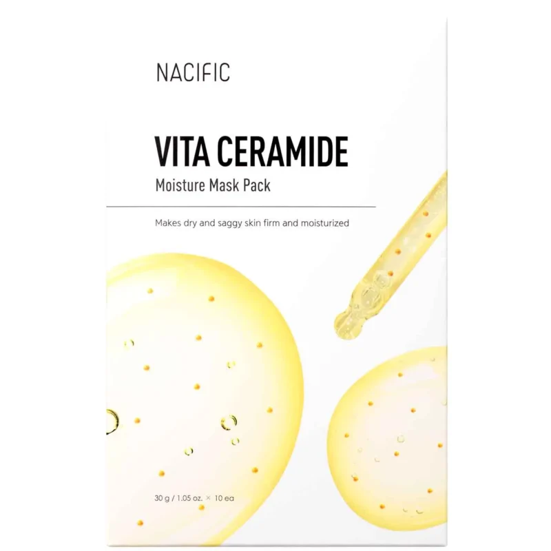 NACIFIC Vita Ceramide Moisture Mask drėkinanti lakštinė veido kaukė, 30 g. Kaukės 11