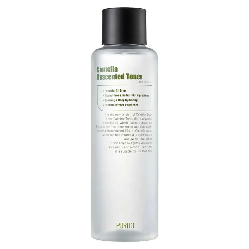 PURITO Centella Unscented Toner toneris, 200 ml Tonikai 8