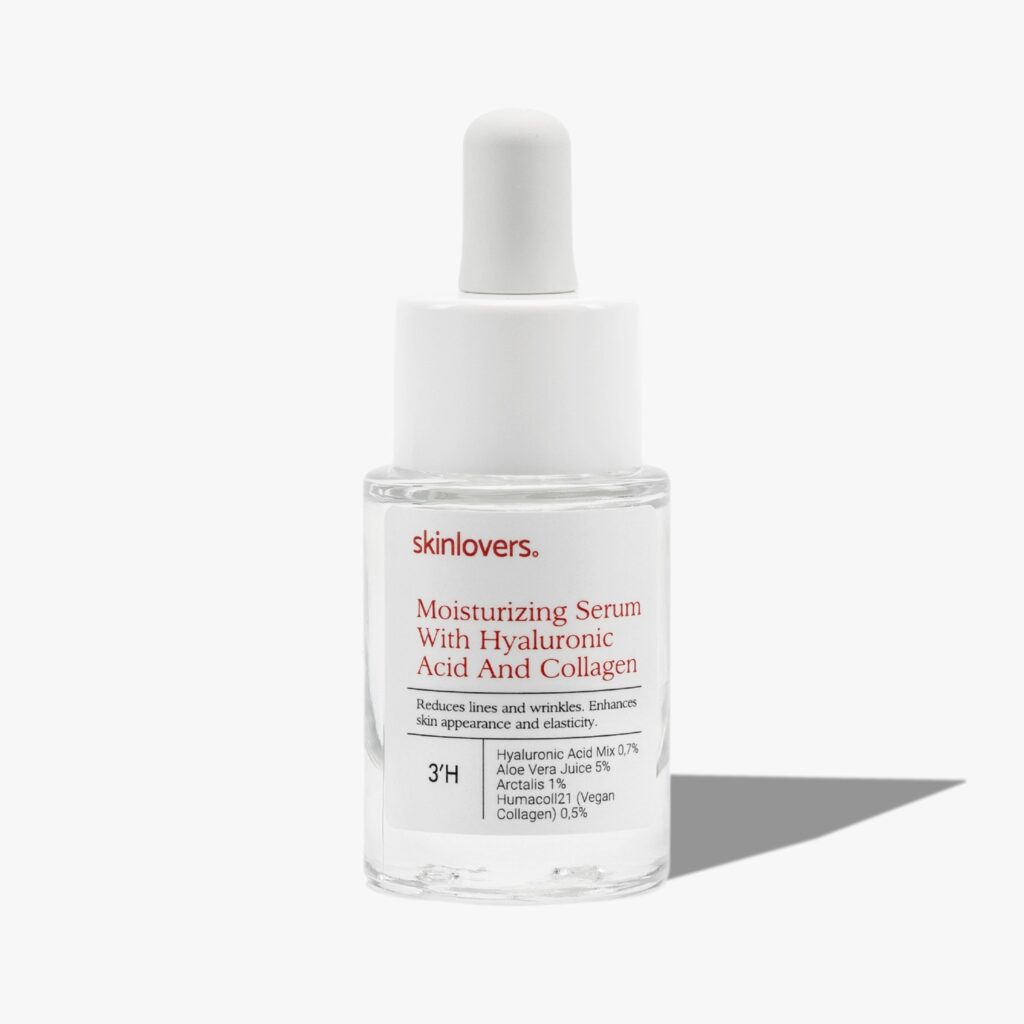 Skinlovers drėkinantis serumas su hialurono rūgštimi ir kolagenu, 15 ml