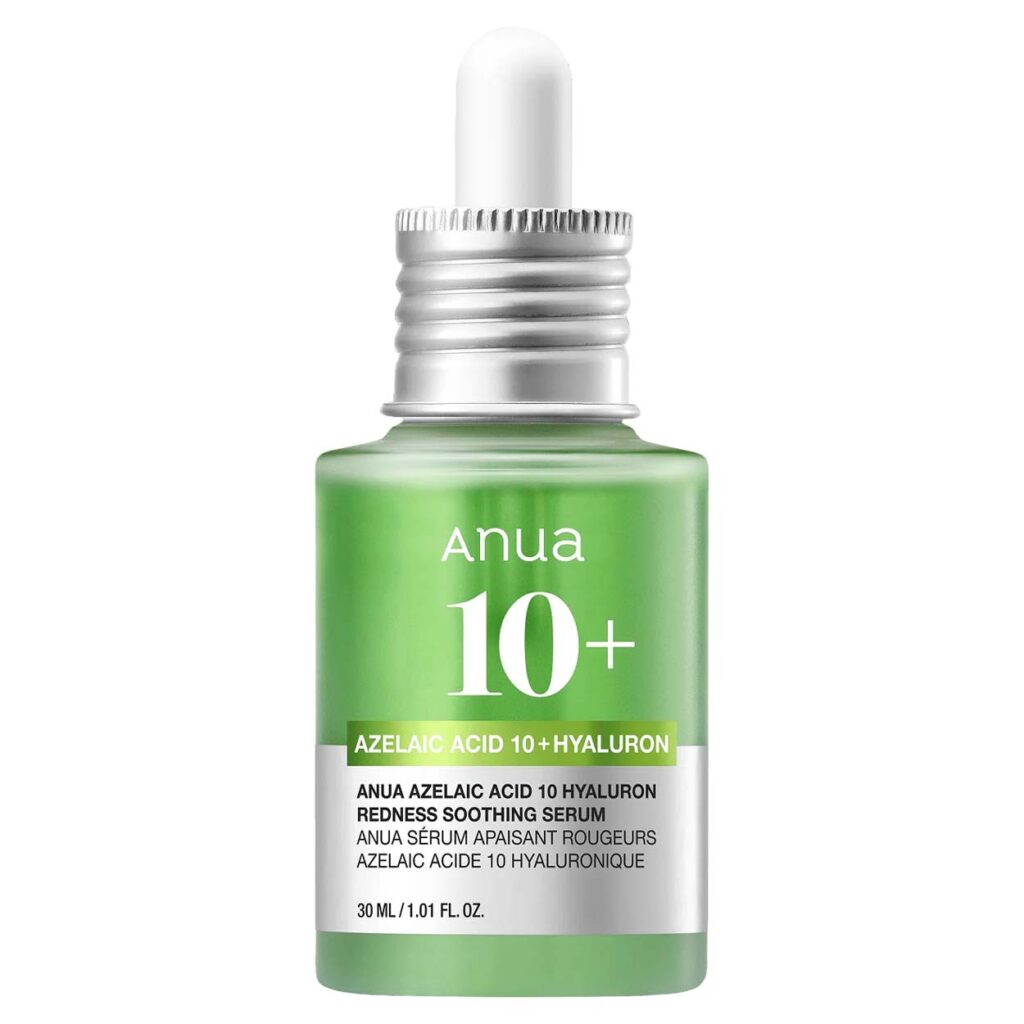 ANUA Azelaic Acid 10 Hyaluron Redness Soothing veido serumas, 30 ml
