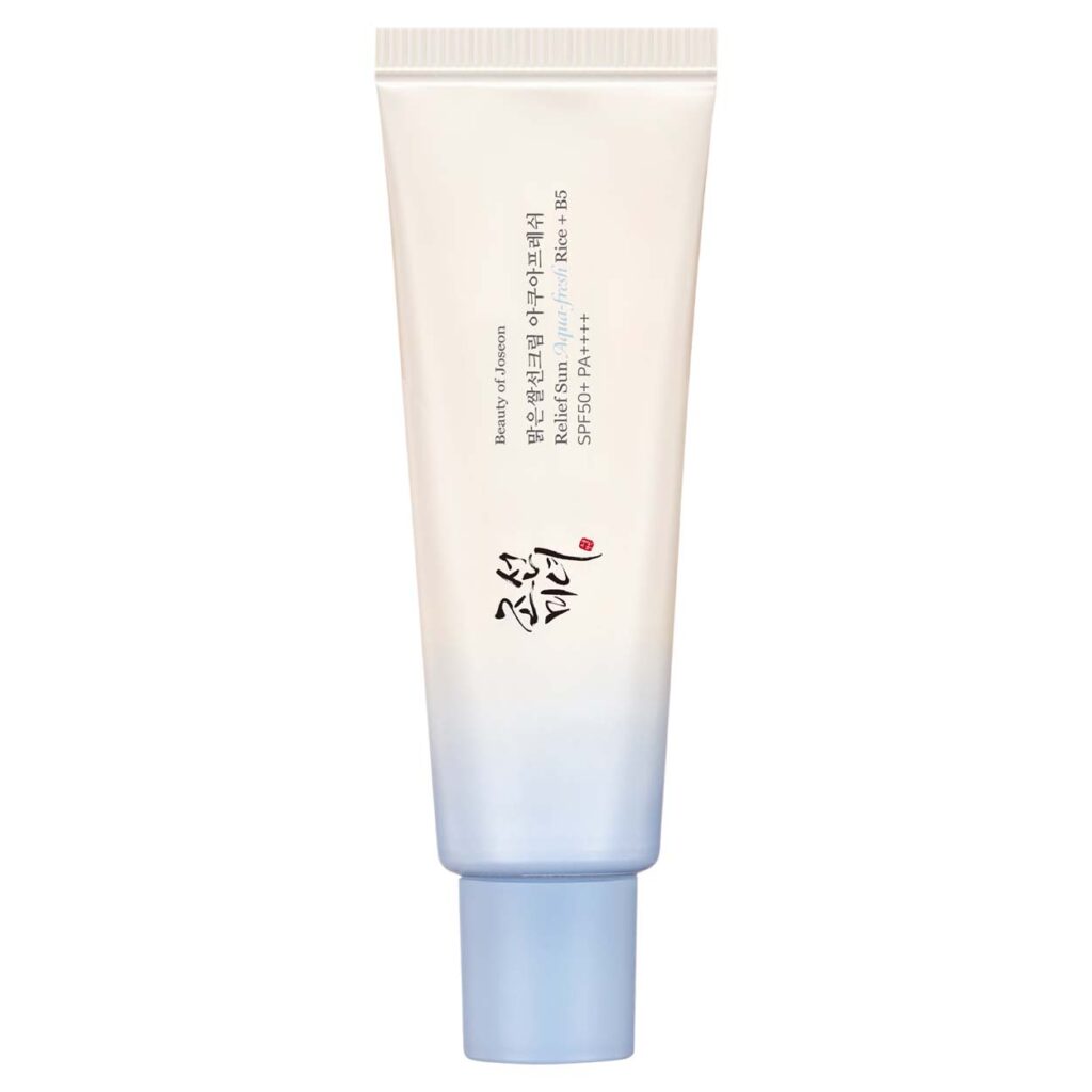 Beauty of Joseon Relief Sun Aqua-Fresh: Rice + B5 apsauginis veido kremas nuo saulės, 50 ml