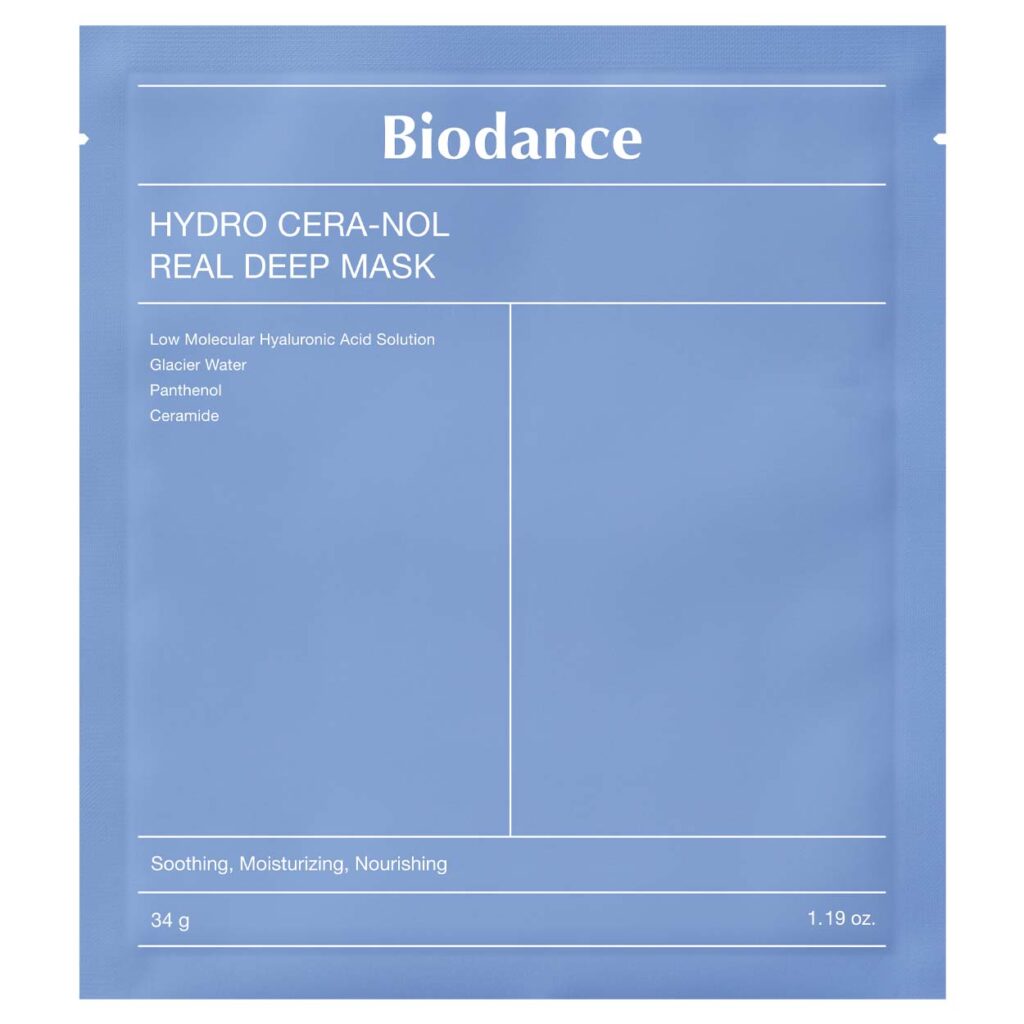 BIODANCE Hydro Cera-nol Real Deep Mask gelinė lakštinė veido kaukė – 1 vnt.