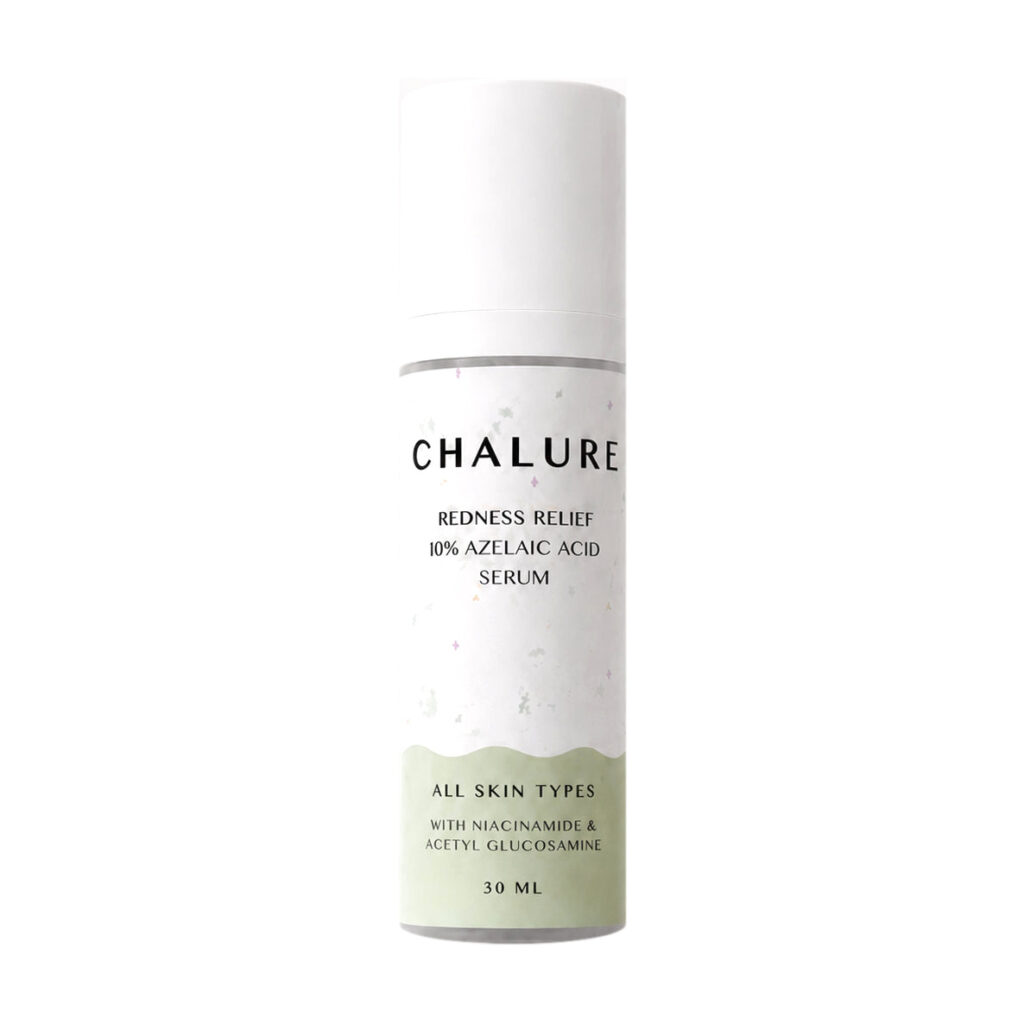 CHALURE Redness Relief 10% Azelaic Acid Serum raudonį mažinantis serumas su azelaino rūgštimi, 30 ml
