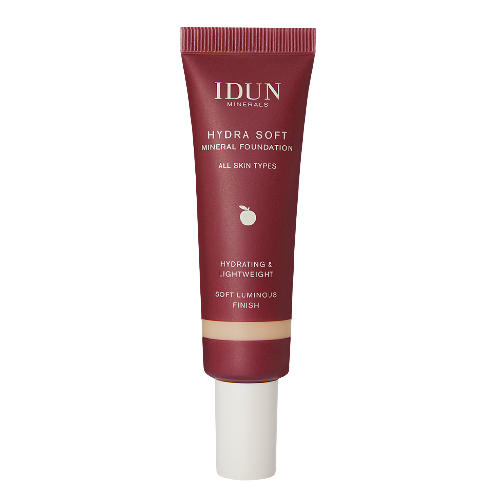 IDUN Minerals Hydra Soft skystas mineralinis makiažo pagrindas, 30 ml