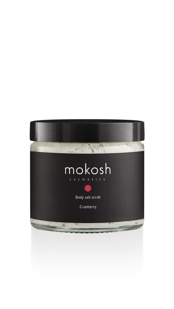 Mokosh Cranberry druskos kūno šveitiklis, 300 g
