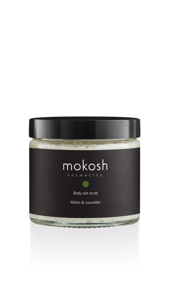 Mokosh Melon & Cucumber druskos kūno šveitiklis, 300 g