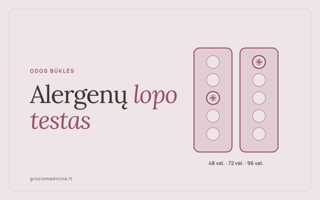 Alergenų lopo testas – iliustracija