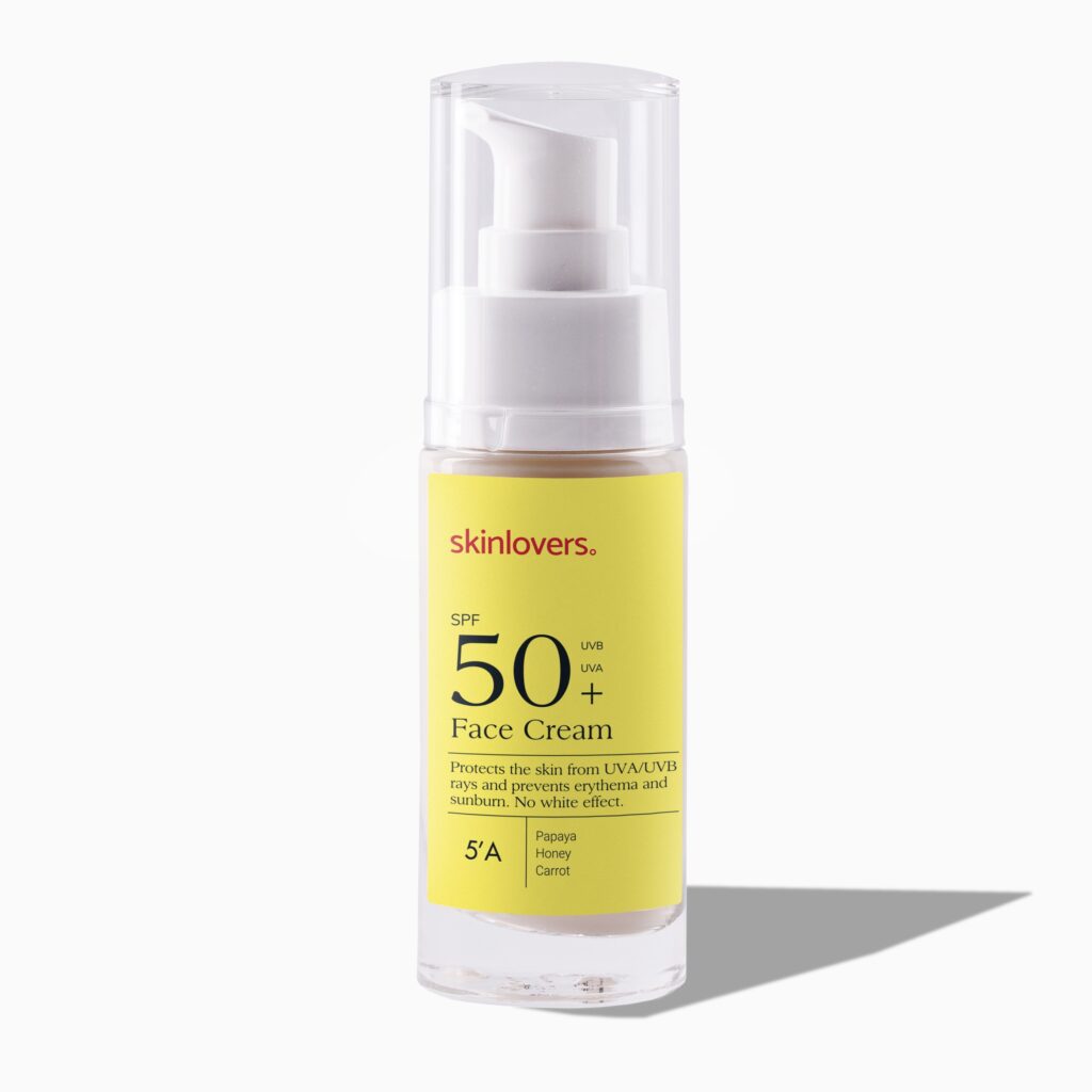 Skinlovers SPF50 veido kremas su apsauga nuo saulės, 30 ml