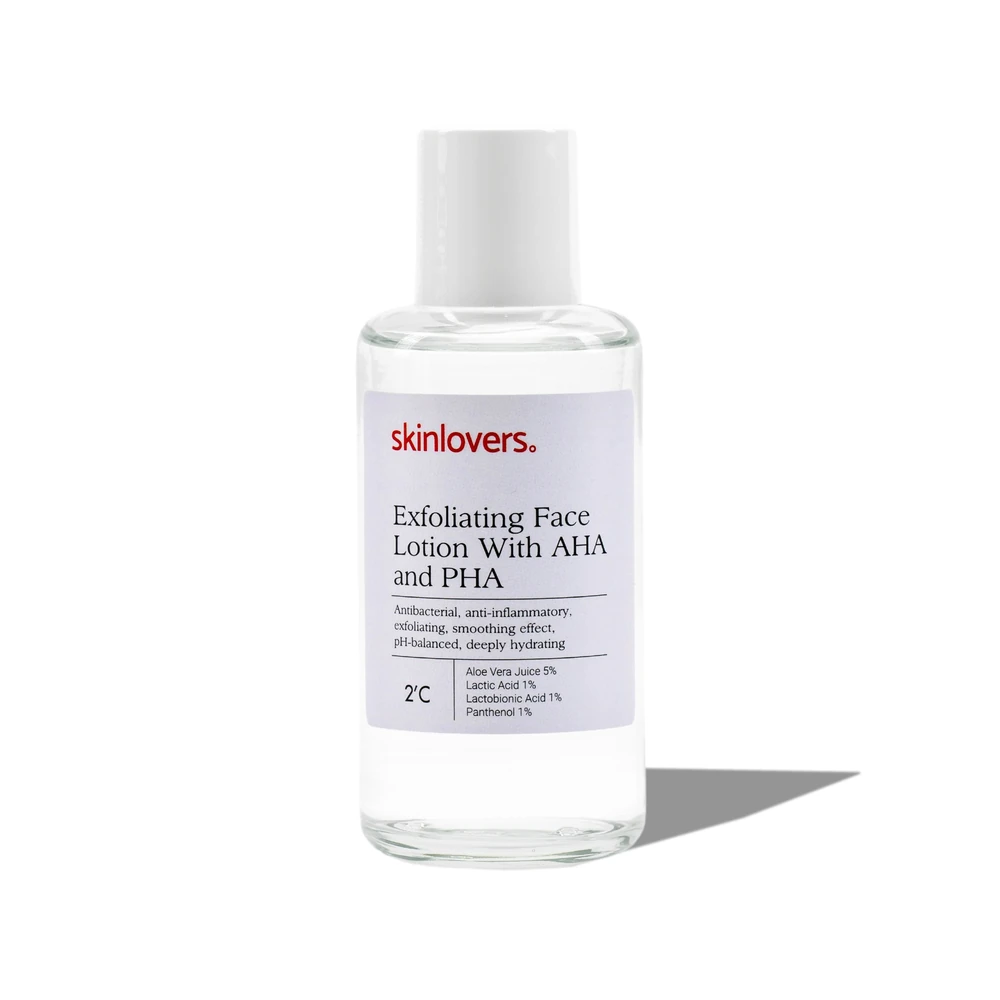Skinlovers eksfoliuojantis veido losjonas su AHA ir PHA rūgštimis, 100 ml