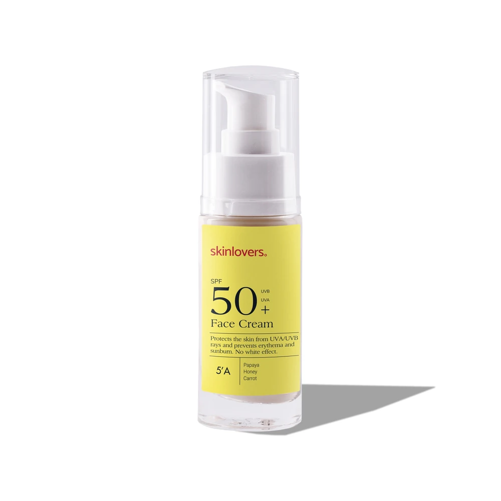 Skinlovers SPF50 veido kremas su apsauga nuo saulės, 30 ml