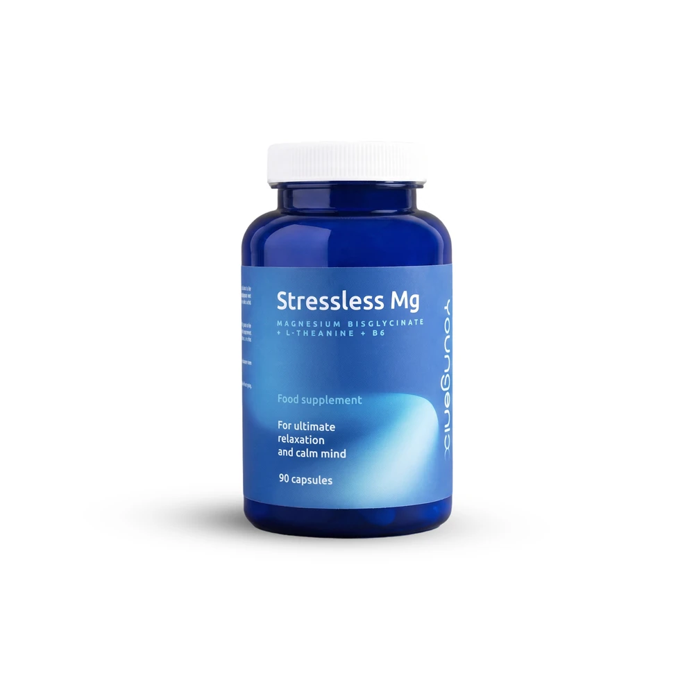 ZenYou StressLess magnio bisglicinatas + L-teaninas + vit. B6, 90 kapsulių