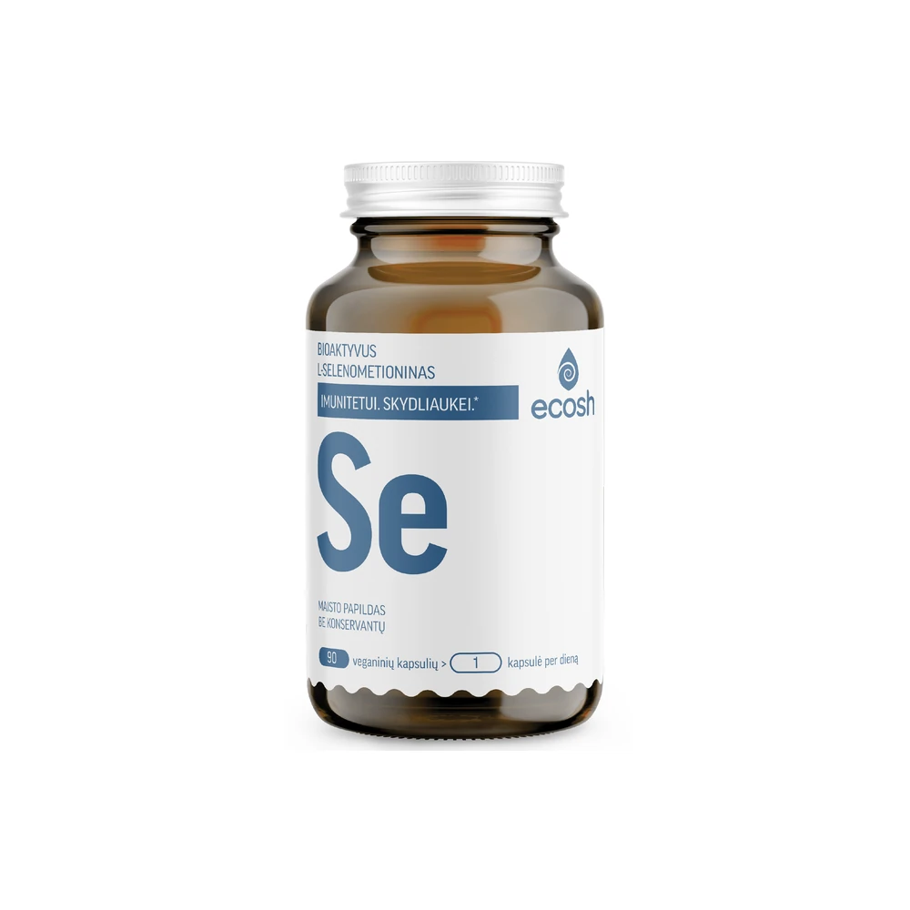 ECOSH bioaktyvus Selenas, L-selenometioninas 150 μg, 90 kapsulių