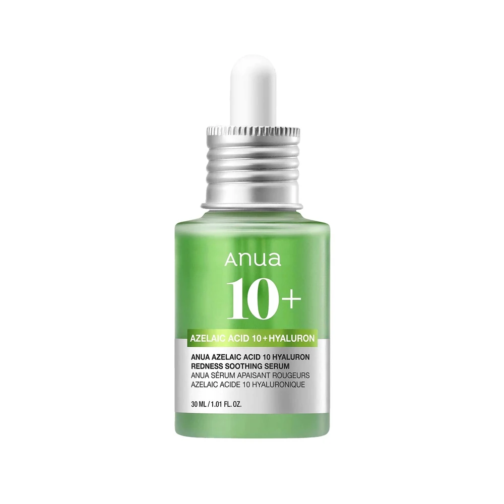 ANUA Azelaic Acid 10 Hyaluron Redness Soothing veido serumas, 30 ml