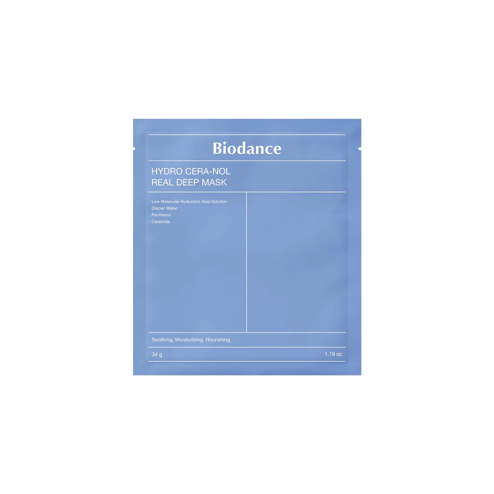 BIODANCE Hydro Cera-nol Real Deep Mask gelinė lakštinė veido kaukė – 1 vnt.