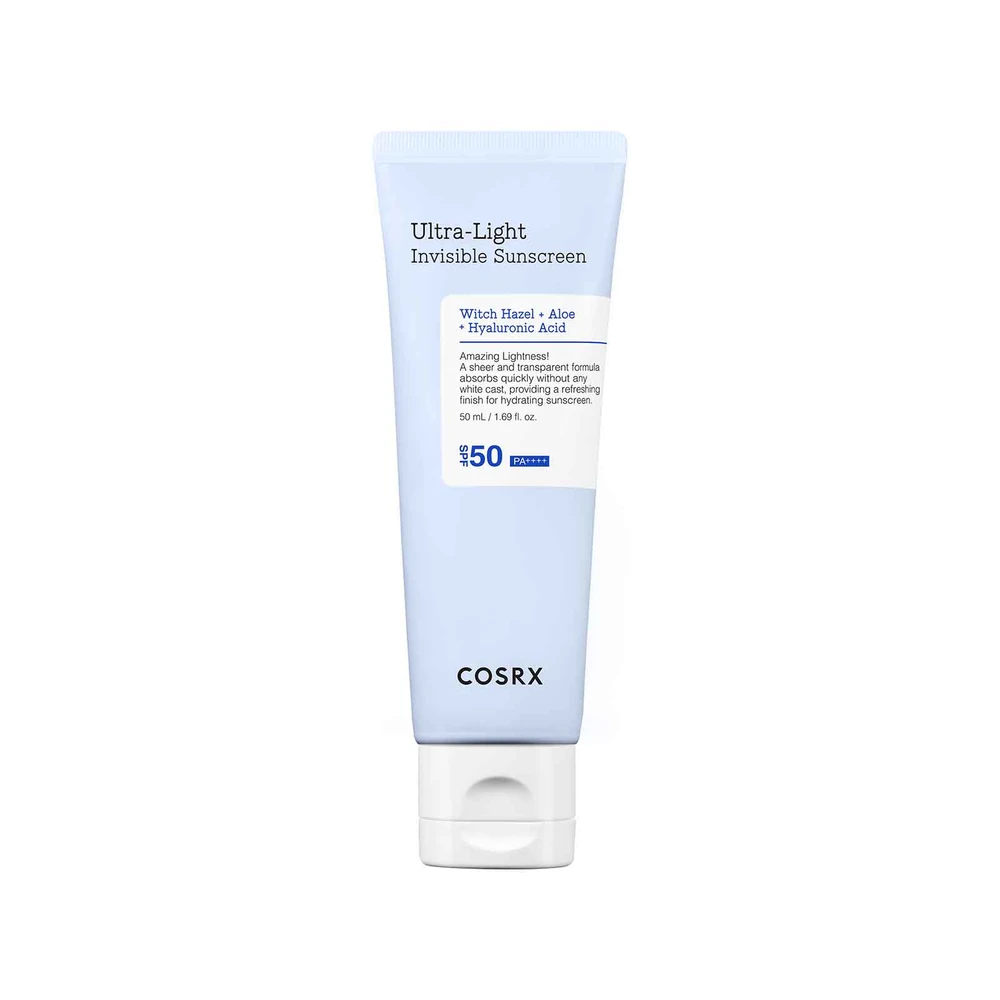 COSRX Ultra-Light Invisible Sunscreen SPF50 PA++++ apsauginis kremas nuo saulės, 50 ml