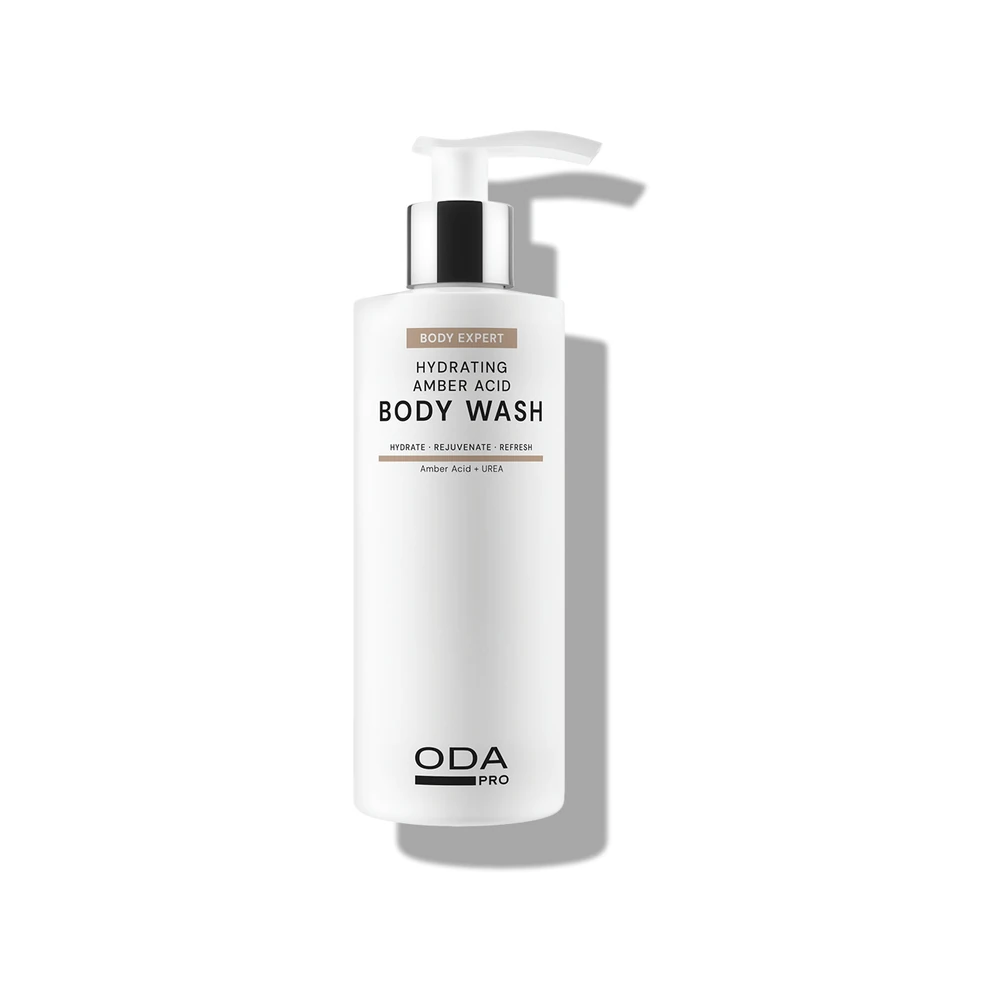 ODA PRO Hydrating Body Wash drėkinamasis kūno prausiklis su karbamidu ir gintaro rūgštimi, 200 ml