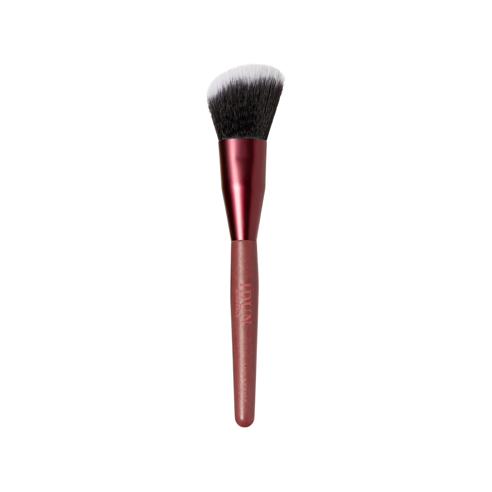 IDUN Minerals Pro Angled įstrižas makiažo šepetėlis veidui Nr. 8028