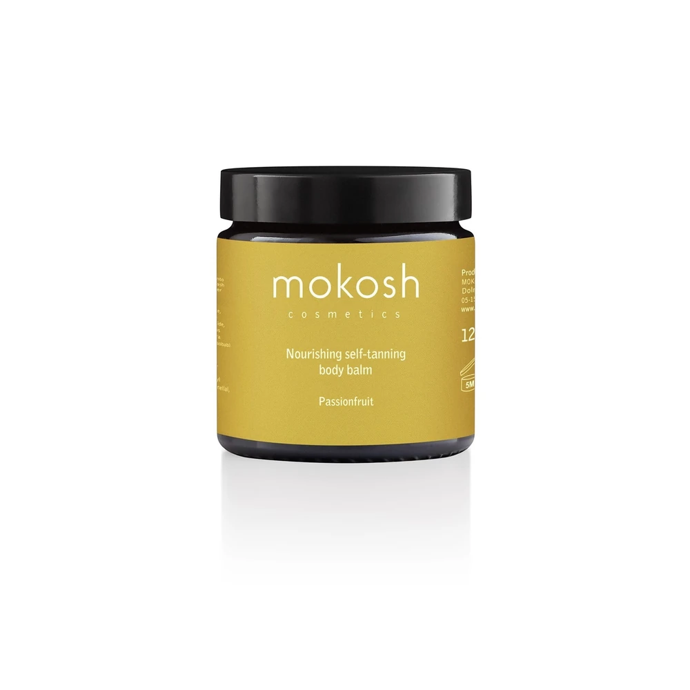 Mokosh Passionfruit maitinamasis savaiminio įdegio kūno balzamas intensyvesniam įdegiui, 120 ml