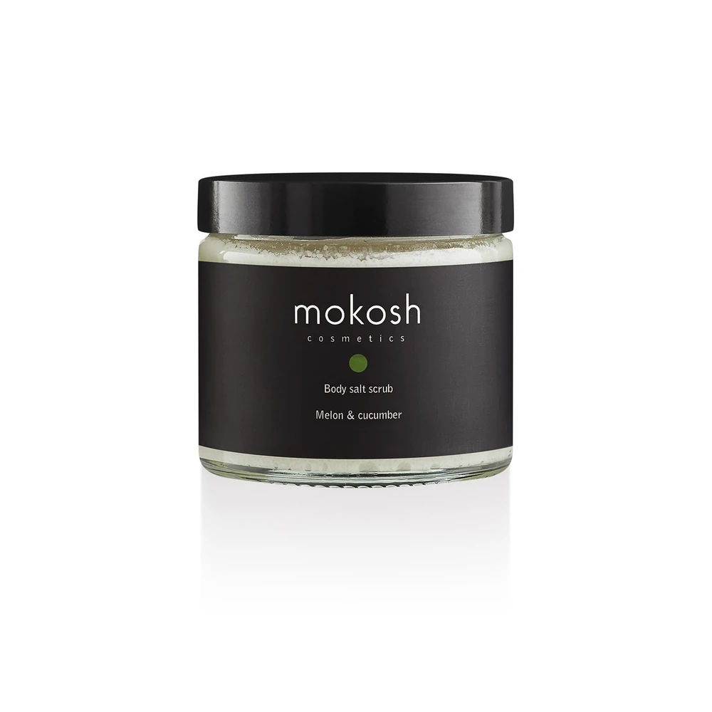 Mokosh Melon & Cucumber druskos kūno šveitiklis, 300 g